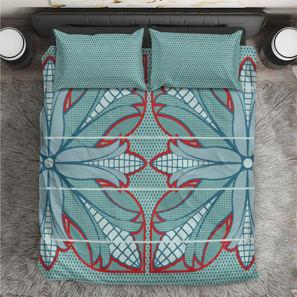 Turquoise Khotso Mojalefa Poone Bedding Set Basotho Khotso Blanket Inspired