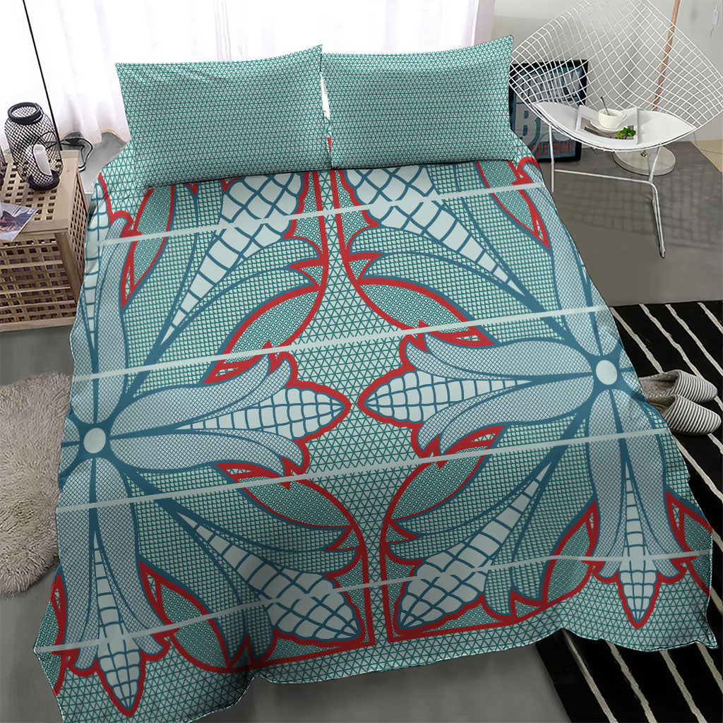 Turquoise Khotso Mojalefa Poone Bedding Set Basotho Khotso Blanket Inspired
