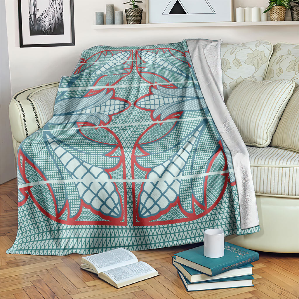 Turquoise Khotso Mojalefa Poone Blanket Basotho Khotso Blanket Inspired