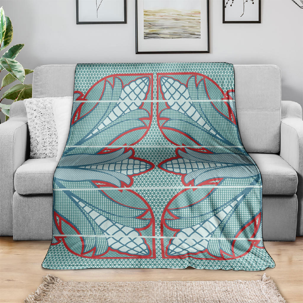 Turquoise Khotso Mojalefa Poone Blanket Basotho Khotso Blanket Inspired