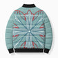 Turquoise Khotso Mojalefa Poone Bomber Puffer Jacket Basotho Khotso Blanket Inspired