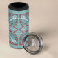 Turquoise Khotso Mojalefa Poone 4 in 1 Can Cooler Tumbler Basotho Khotso Blanket Inspired