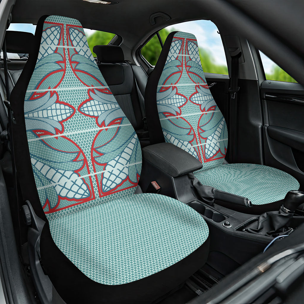Turquoise Khotso Mojalefa Poone Car Seat Cover Basotho Khotso Blanket Inspired