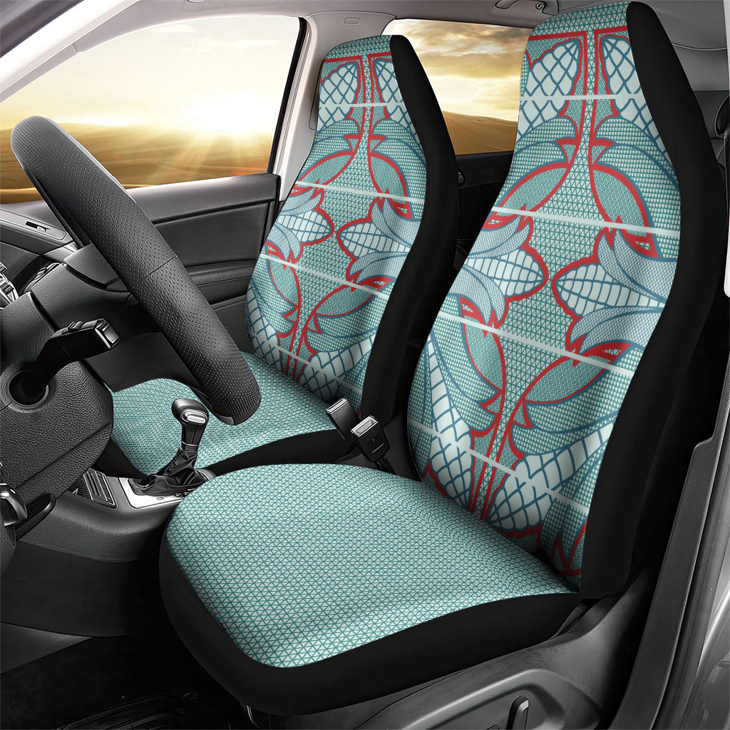 Turquoise Khotso Mojalefa Poone Car Seat Cover Basotho Khotso Blanket Inspired