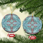 Turquoise Khotso Mojalefa Poone Ceramic Ornament Basotho Khotso Blanket Inspired