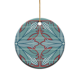 Turquoise Khotso Mojalefa Poone Ceramic Ornament Basotho Khotso Blanket Inspired