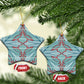 Turquoise Khotso Mojalefa Poone Ceramic Ornament Basotho Khotso Blanket Inspired