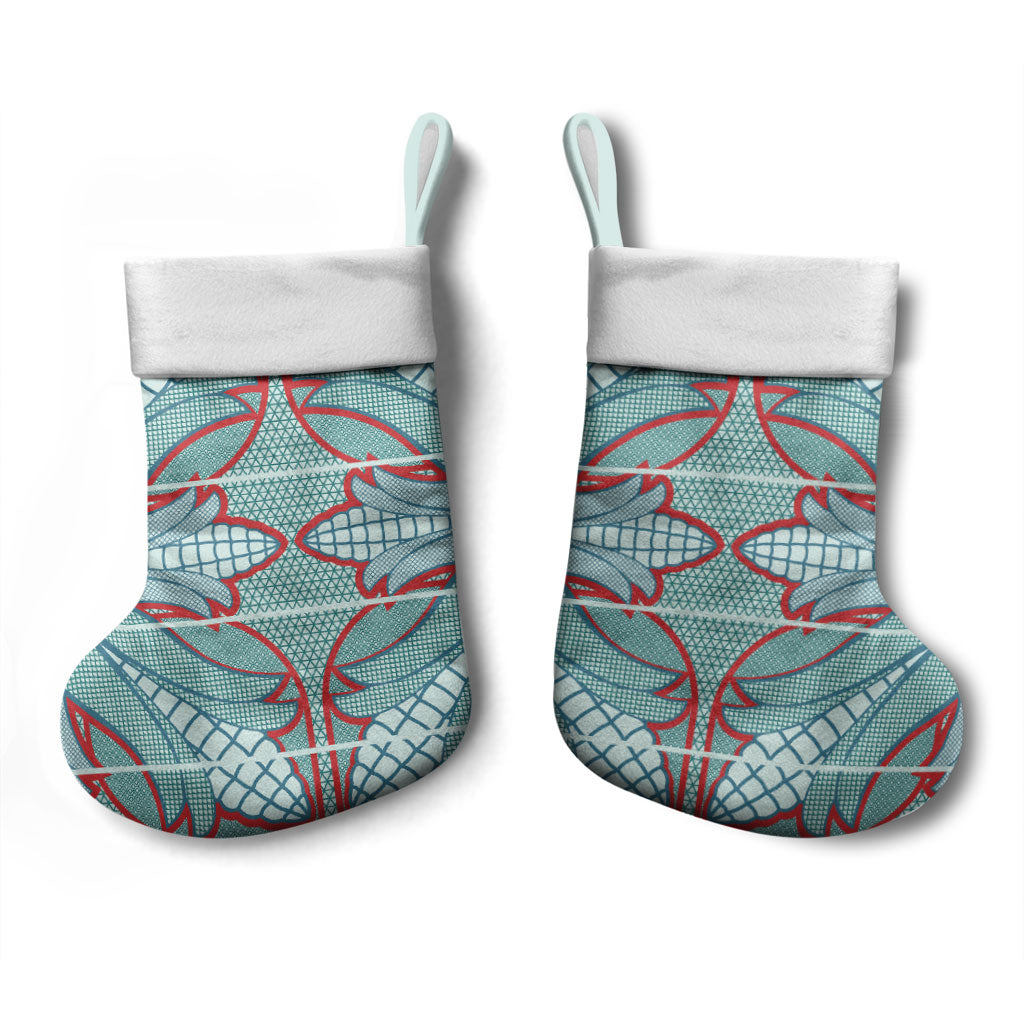 Turquoise Khotso Mojalefa Poone Christmas Stocking Basotho Khotso Blanket Inspired