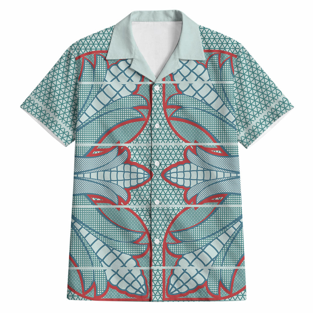 Turquoise Khotso Mojalefa Poone Hawaiian Shirt Basotho Khotso Blanket Inspired