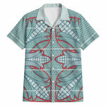 Turquoise Khotso Mojalefa Poone Hawaiian Shirt Basotho Khotso Blanket Inspired