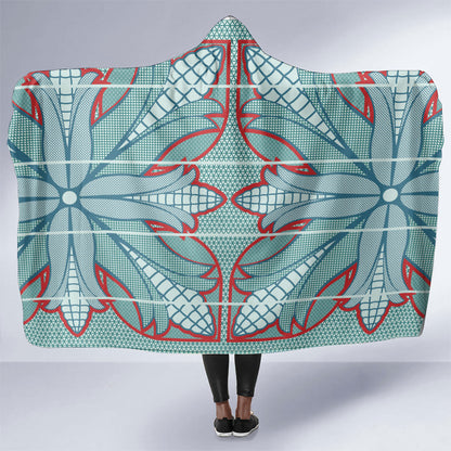 Turquoise Khotso Mojalefa Poone Hooded Blanket Basotho Khotso Blanket Inspired