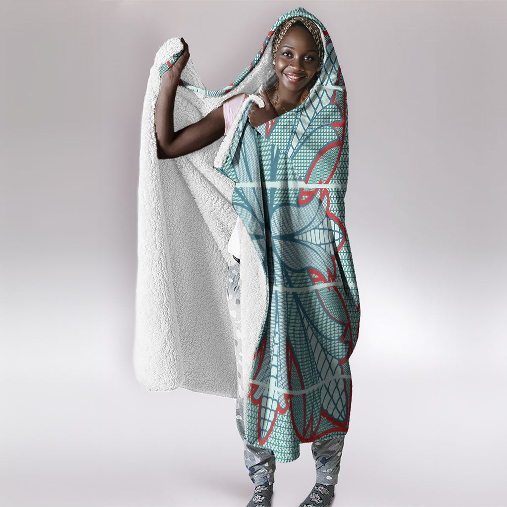 Turquoise Khotso Mojalefa Poone Hooded Blanket Basotho Khotso Blanket Inspired