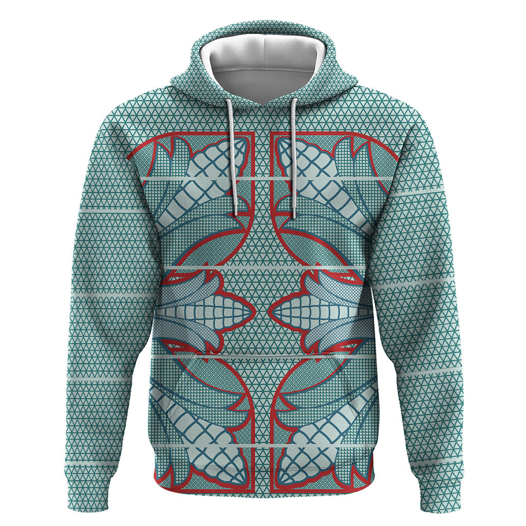 Turquoise Khotso Mojalefa Poone Hoodie Basotho Khotso Blanket Inspired