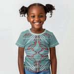 Turquoise Khotso Mojalefa Poone Kid T shirt Basotho Khotso Blanket Inspired