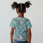 Turquoise Khotso Mojalefa Poone Kid T shirt Basotho Khotso Blanket Inspired