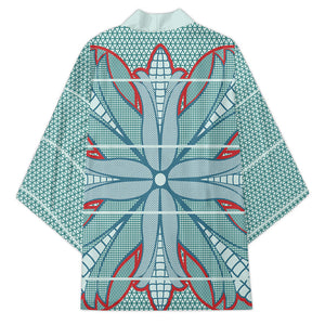Turquoise Khotso Mojalefa Poone Kimono Basotho Khotso Blanket Inspired