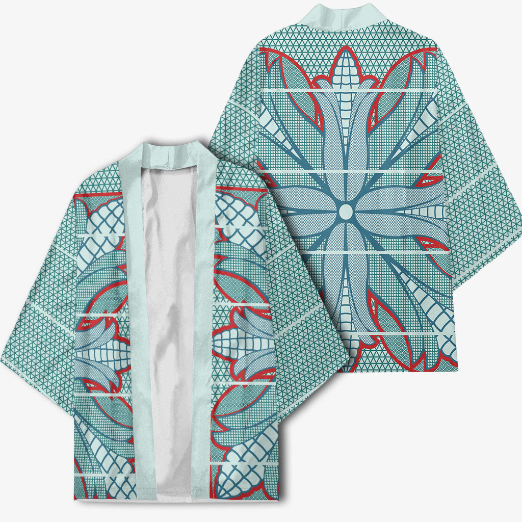Turquoise Khotso Mojalefa Poone Kimono Basotho Khotso Blanket Inspired