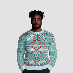 Turquoise Khotso Mojalefa Poone Ugly Christmas Sweater Basotho Khotso Blanket Inspired