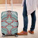 Turquoise Khotso Mojalefa Poone Luggage Cover Basotho Khotso Blanket Inspired