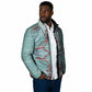 Turquoise Khotso Mojalefa Poone Padded Jacket Basotho Khotso Blanket Inspired