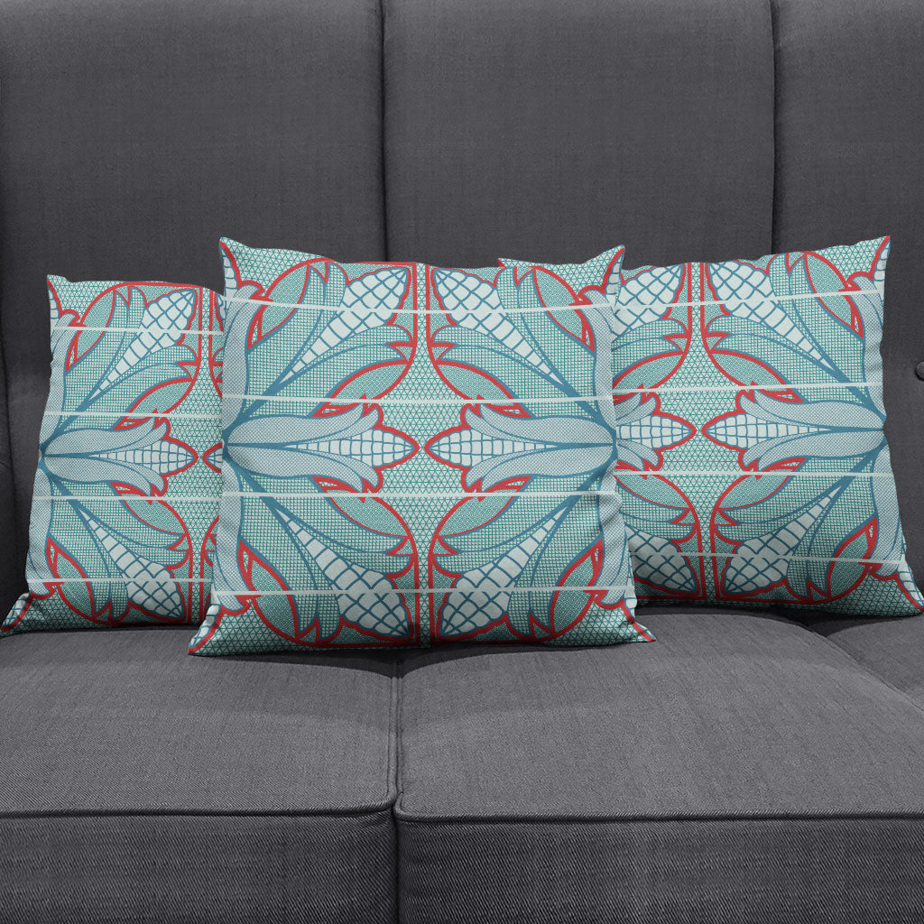 Turquoise Khotso Mojalefa Poone Pillow Cover Basotho Khotso Blanket Inspired