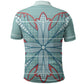 Turquoise Khotso Mojalefa Poone Polo Shirt Basotho Khotso Blanket Inspired