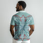 Turquoise Khotso Mojalefa Poone Polo Shirt Basotho Khotso Blanket Inspired