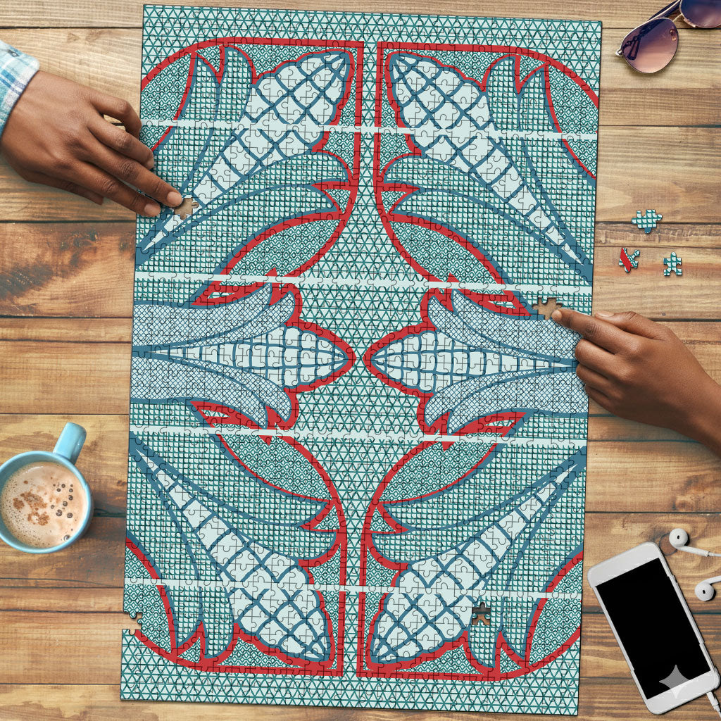 Turquoise Khotso Mojalefa Poone Puzzle Basotho Khotso Blanket Inspired