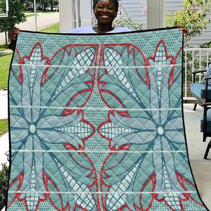 Turquoise Khotso Mojalefa Poone Quilt Basotho Khotso Blanket Inspired