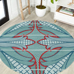 Turquoise Khotso Mojalefa Poone Round Carpet Basotho Khotso Blanket Inspired