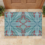 Turquoise Khotso Mojalefa Poone Rubber Doormat Basotho Khotso Blanket Inspired