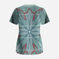 Turquoise Khotso Mojalefa Poone Scrub Top Basotho Khotso Blanket Inspired