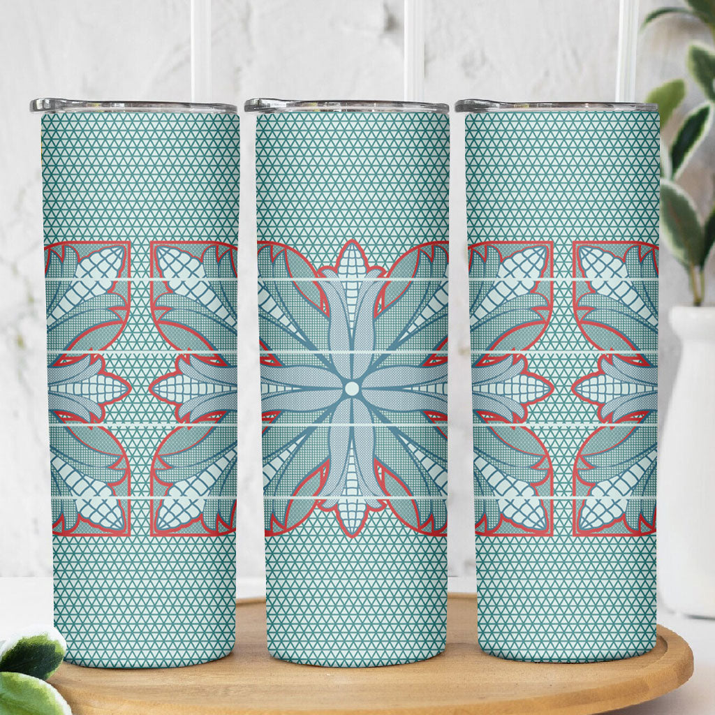 Turquoise Khotso Mojalefa Poone Skinny Tumbler Basotho Khotso Blanket Inspired