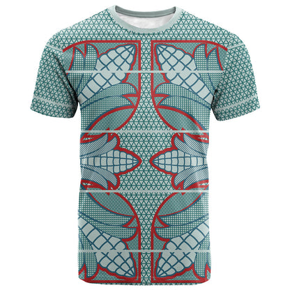 Turquoise Khotso Mojalefa Poone T shirt Basotho Khotso Blanket Inspired