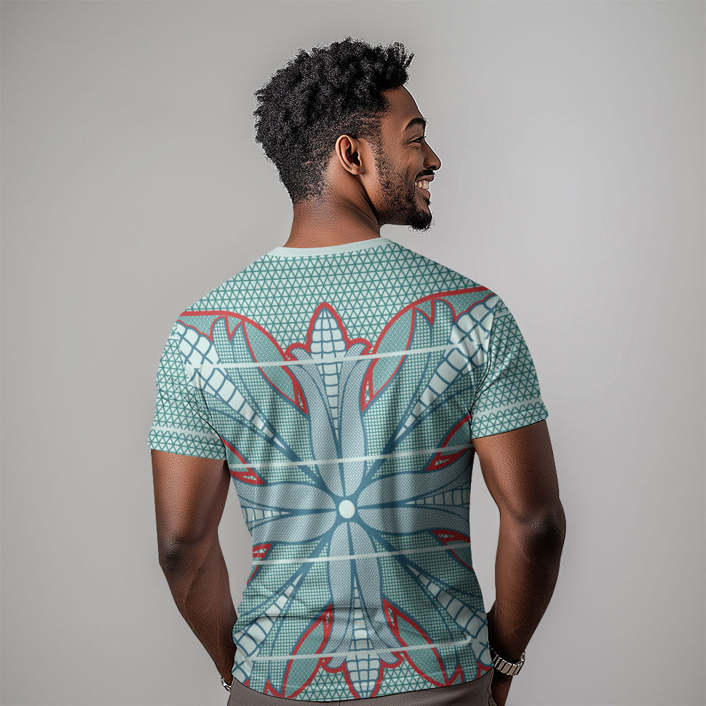 Turquoise Khotso Mojalefa Poone T shirt Basotho Khotso Blanket Inspired