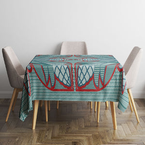 Turquoise Khotso Mojalefa Poone Tablecloth Basotho Khotso Blanket Inspired