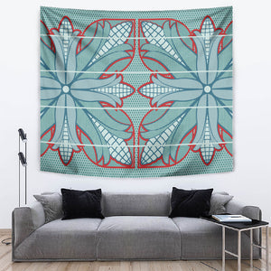 Turquoise Khotso Mojalefa Poone Tapestry Basotho Khotso Blanket Inspired