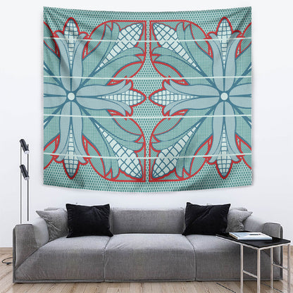 Turquoise Khotso Mojalefa Poone Tapestry Basotho Khotso Blanket Inspired