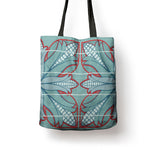 Turquoise Khotso Mojalefa Poone Tote Bag Basotho Khotso Blanket Inspired