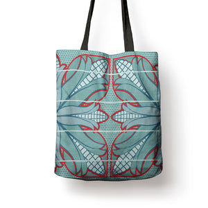 Turquoise Khotso Mojalefa Poone Tote Bag Basotho Khotso Blanket Inspired