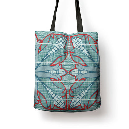 Turquoise Khotso Mojalefa Poone Tote Bag Basotho Khotso Blanket Inspired