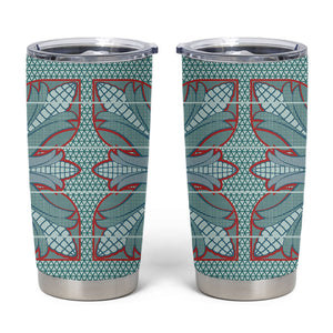 Turquoise Khotso Mojalefa Poone Tumbler Cup Basotho Khotso Blanket Inspired