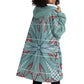 Turquoise Khotso Mojalefa Poone Wearable Blanket Hoodie Basotho Khotso Blanket Inspired