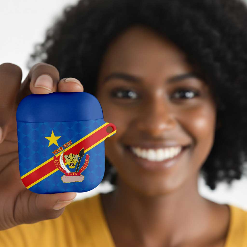 Africa DR of the Congo Personalized AirPods Case Flag Style