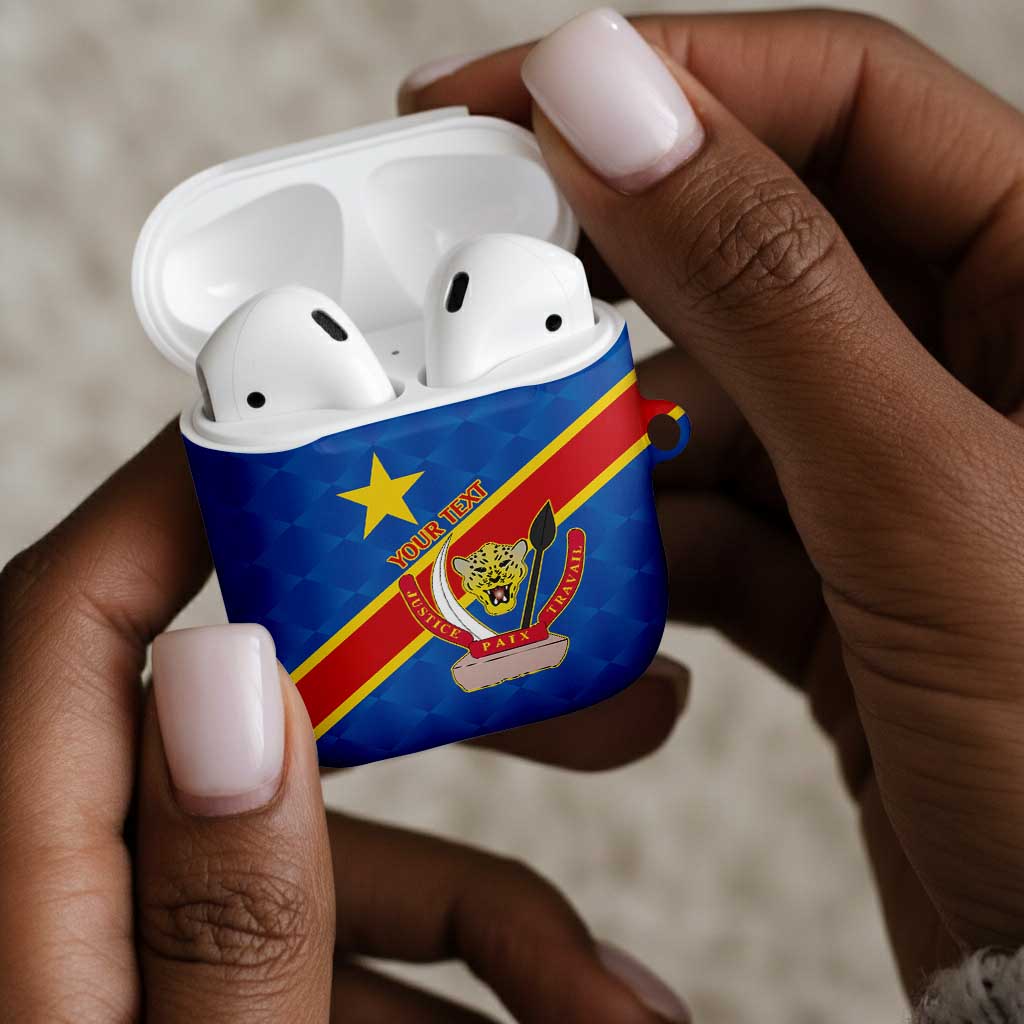 Africa DR of the Congo Personalized AirPods Case Flag Style