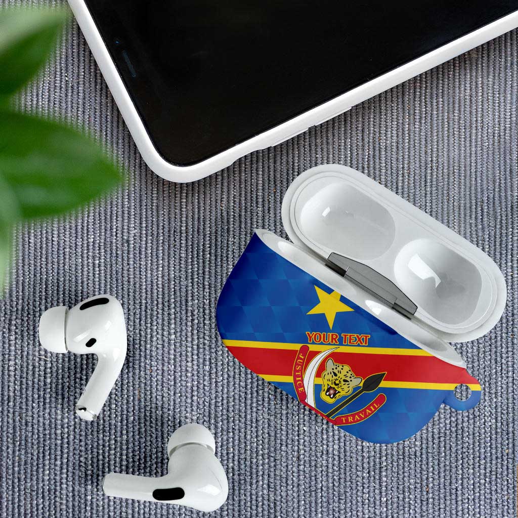 Africa DR of the Congo Personalized AirPods Case Flag Style