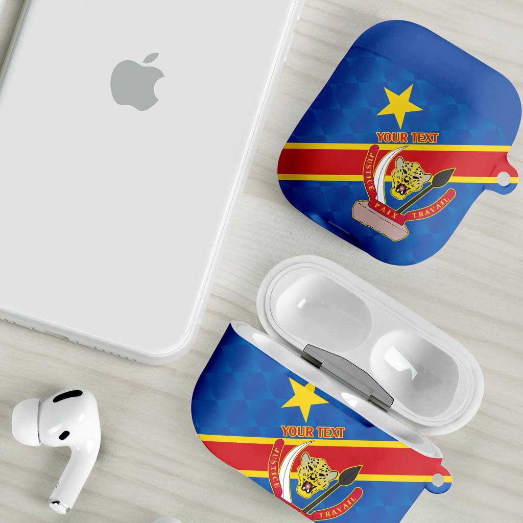 Africa DR of the Congo Personalized AirPods Case Flag Style