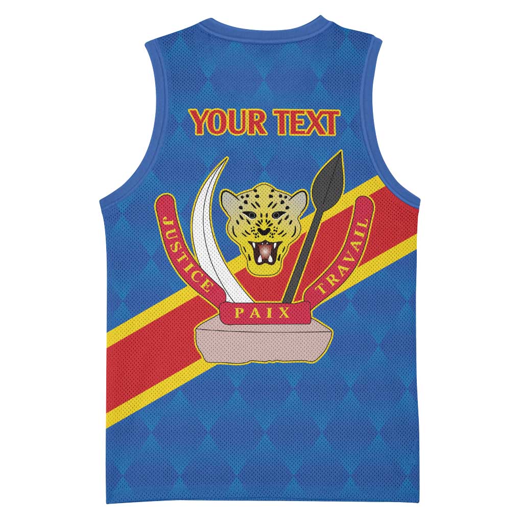 Africa DR of the Congo Personalized Basketball Jersey Flag Style LT9