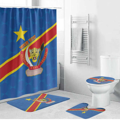 Africa DR of the Congo Personalized Bathroom Set Flag Style