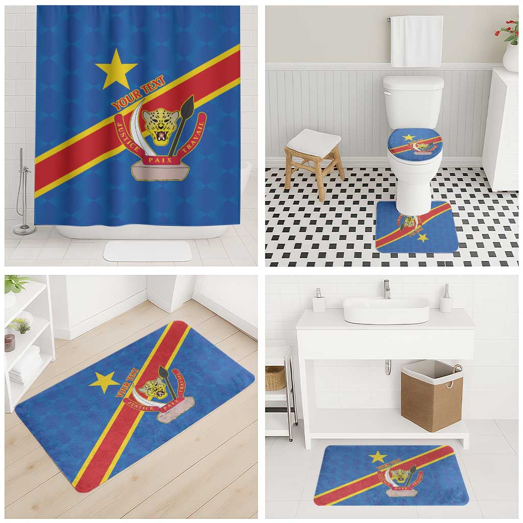 Africa DR of the Congo Personalized Bathroom Set Flag Style